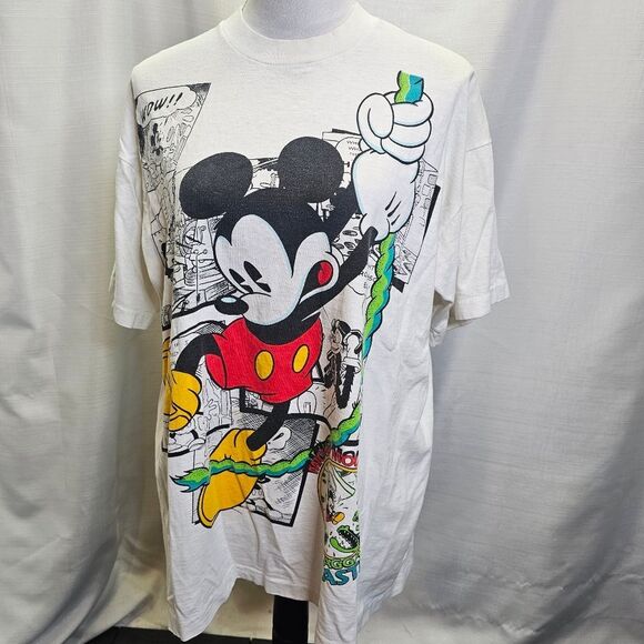 Vintage Disney Mickey By Jerry Leigh Graphic Tee One Size (XL) - Picture 2 of 7